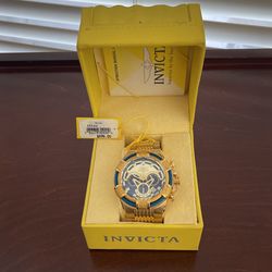 New Invicta Bolt Blue/Gold Dial