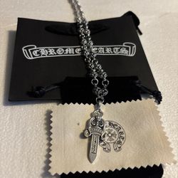 Chrome Hearts necklace Style with dagger pendant Super Nice 22 Inch
