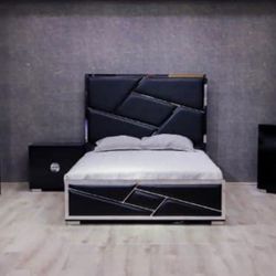 BLACK & SILVER BEDROOM set 🤍✅🖤