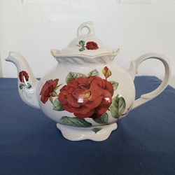 Vintage Arthur Wood & Son Rose Teapot