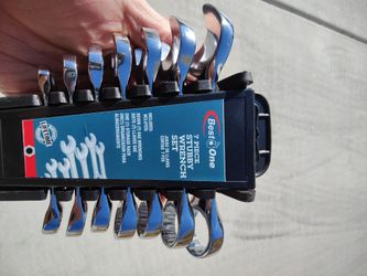 Best One 7 Piece Stubby Standard Size Wrench Toolset 