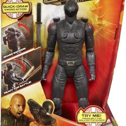 G.I. Joe Retaliation Snake Eyes 10 Inch Action Figure MIB Ninja Commando Hasbro.