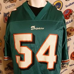 Vintage Vntg 1996 Zach Thomas Miami Dolphins PUMA NFL Football Jersey 