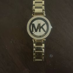 stainless steel gold michael kors watch
