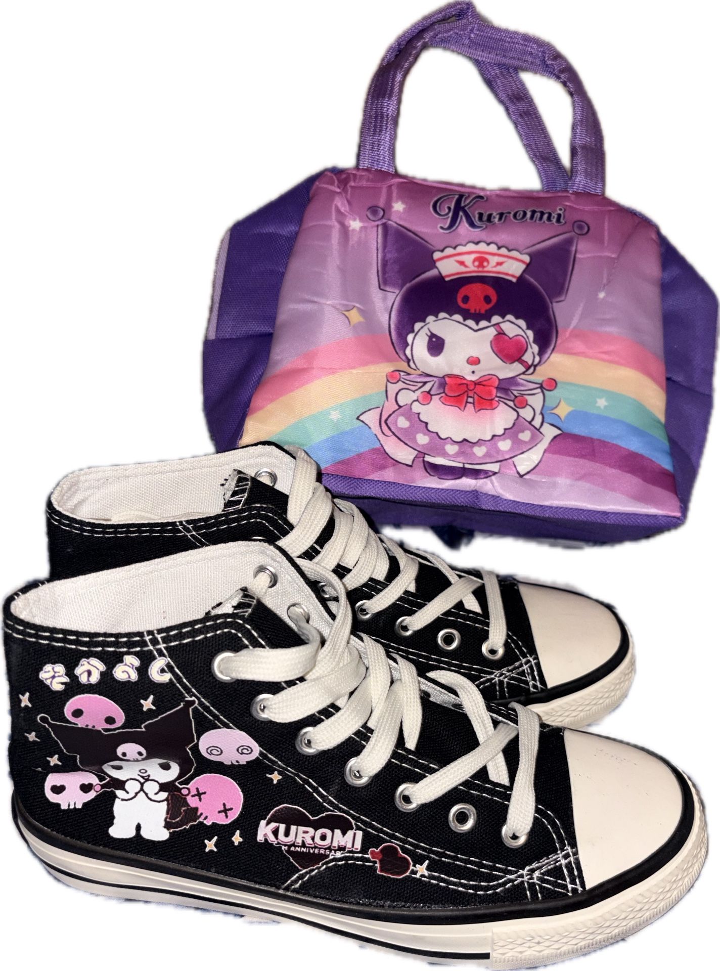 Kuromi Ho-Cut Sneakers & Bag Bnew