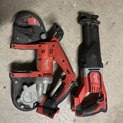 Milwaukee Bandsaw And Reciprocating Saw Used