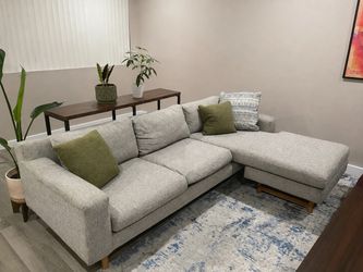 West Elm 90” Reversible Sectional with Chaise