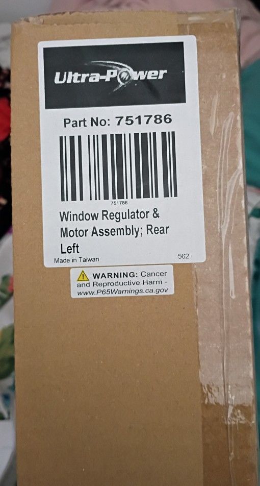 window regulator & motor for 2009 Pontiac G8 3.6L V6 Part number: 751786