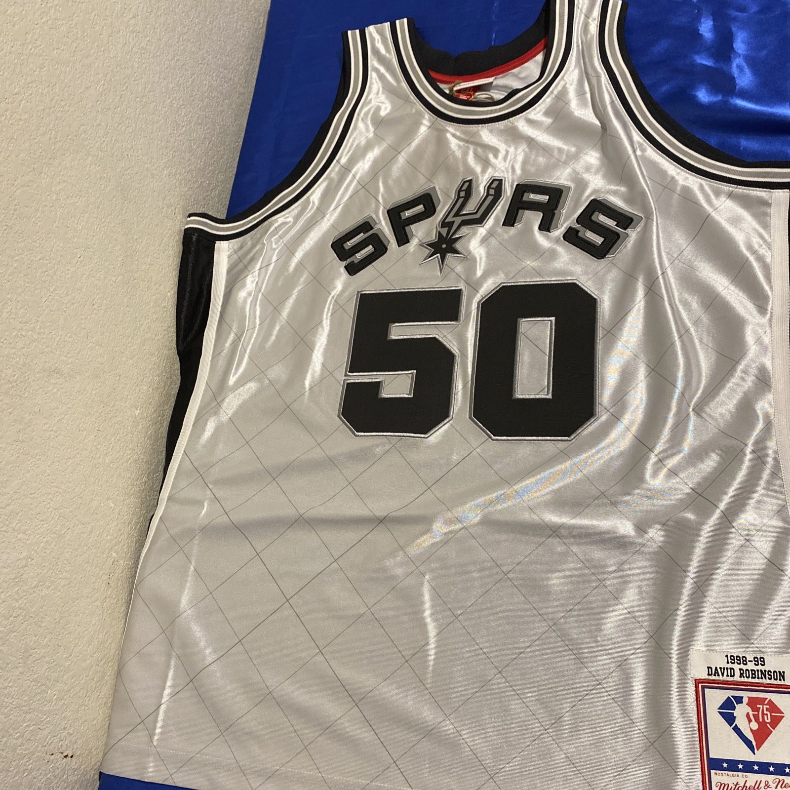 Mitchell & Ness NBA 75th Platinum Swingman Spurs 1998 David Robinson Jersey XXL