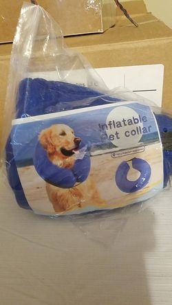 Inflatable pet collar