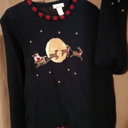 Beautiful Christopher And Banks Christmas Sweater Size Extra Large