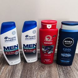 Men Body Wash & Head And Shoulders 
