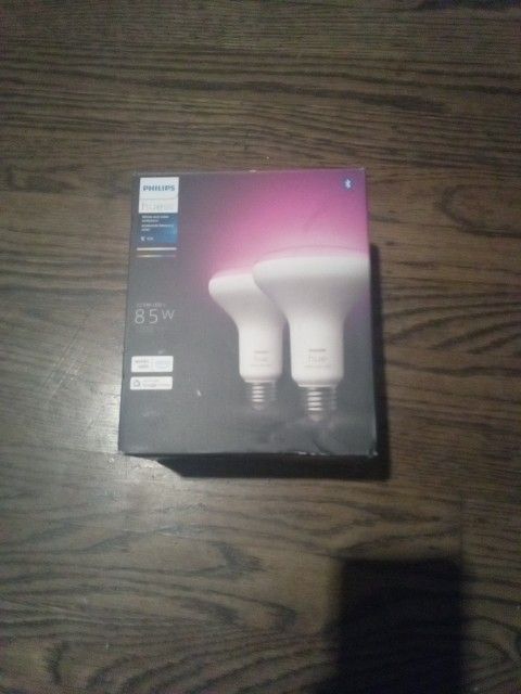 2x Philips Hue BR30 Smart Flood Bulbs (E26, Bluetooth)