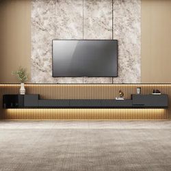 Black Floating Media Stand