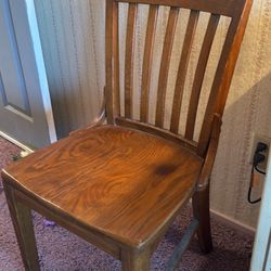 Vintage Oak Woodchair 