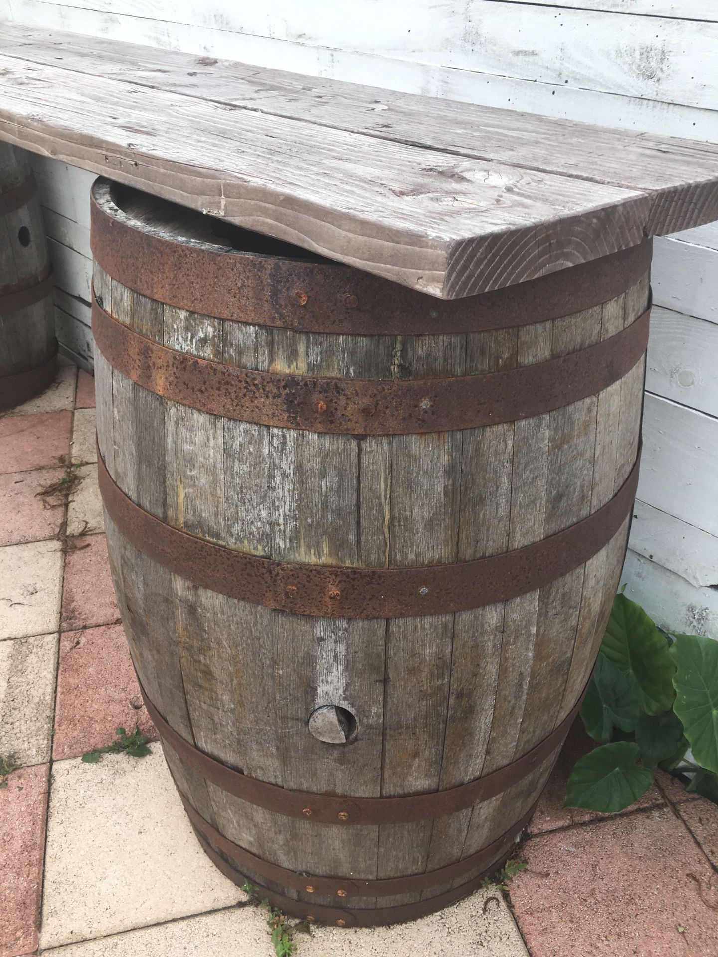 Barrel Bar - Authentic Whiskey Barrel Bar Setup