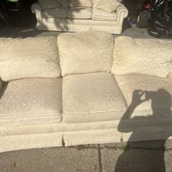 Modern Beige Sectional Couches w/ Chaise