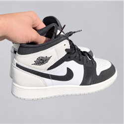 Air Jordan 1 Mid Sneakers – Black & White – 5Y