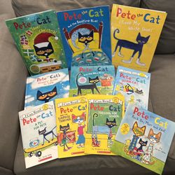 EXCELLENT LOT OF 10 PETE THE CAT BOOKS