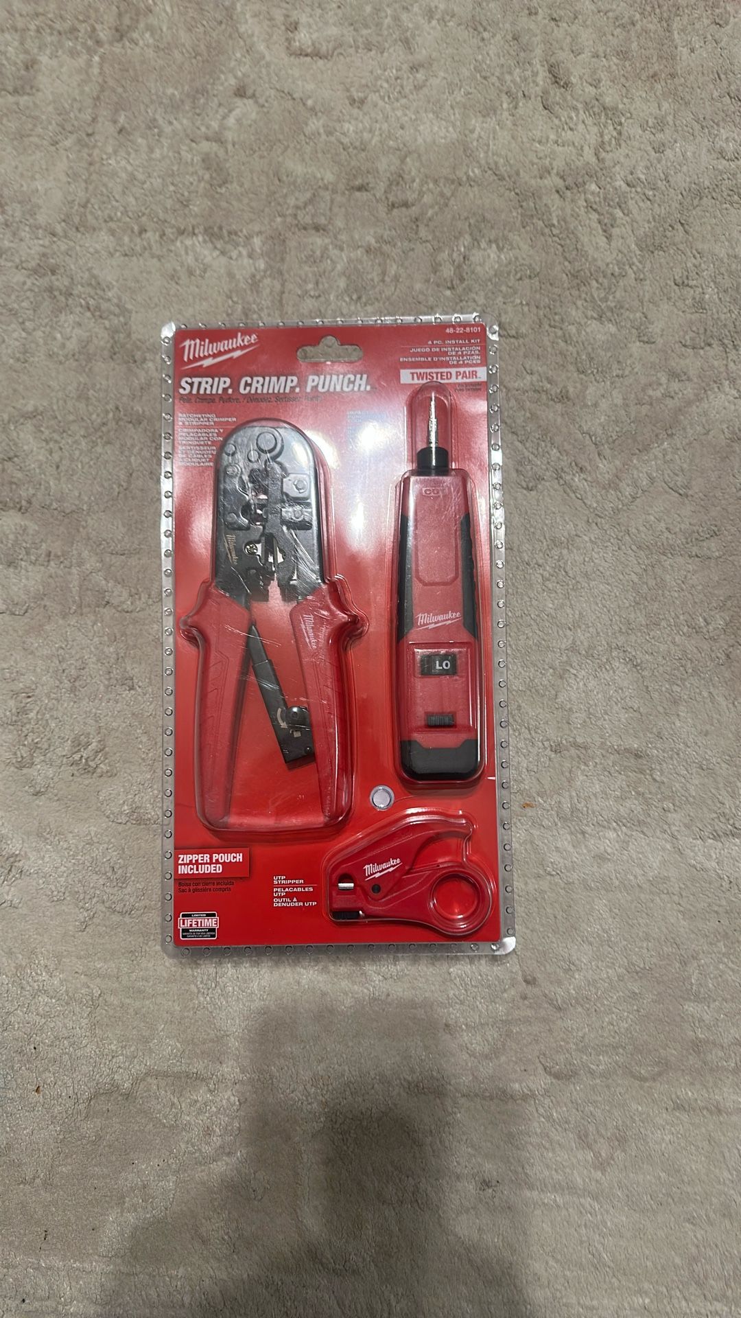 Strip Crimp Punch Twisted pair $50