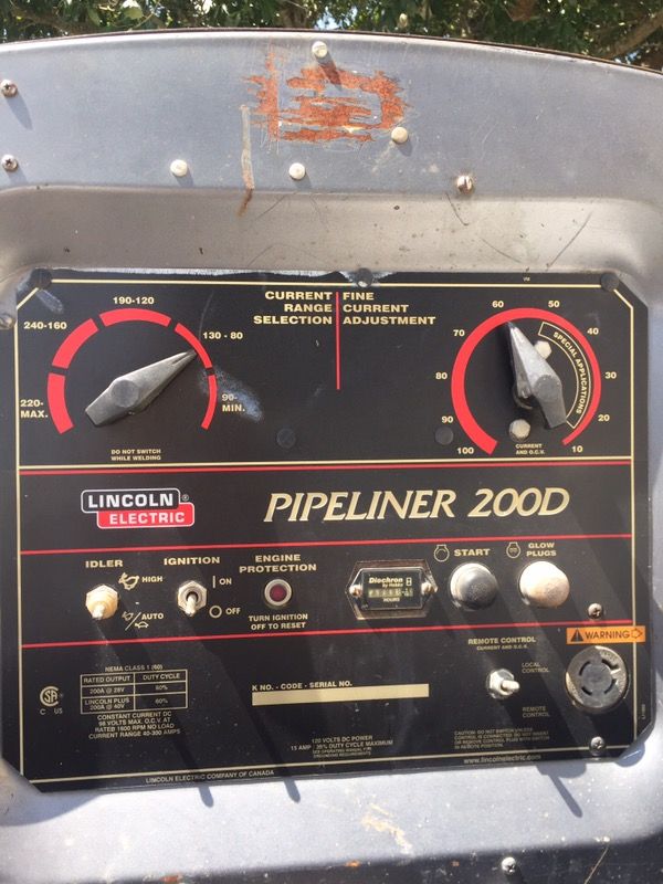 Lincoln pipeliner 200d