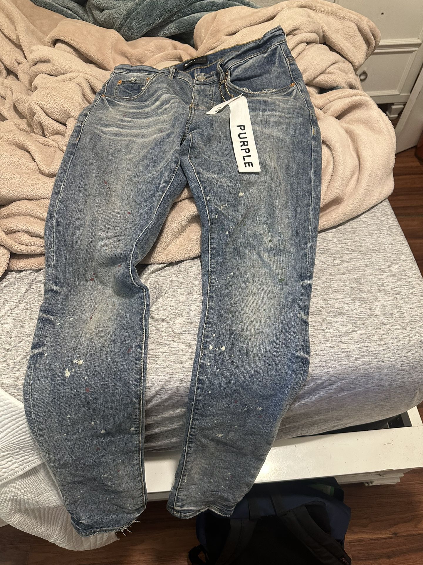 purple jeans for 100 sum 1 please buy them