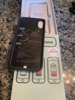 iPhonex 5.8 Inch 6000 mAH battery Case  Brand New 