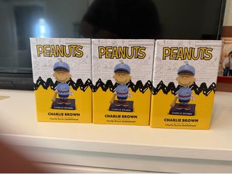Texas rangers Charlie Brown bobble heads
