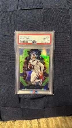 Josh Allen neon green Prizm /49 PSA10
