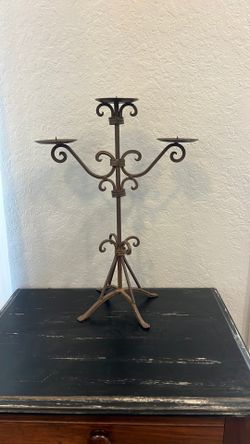 Wrought iron candelabra