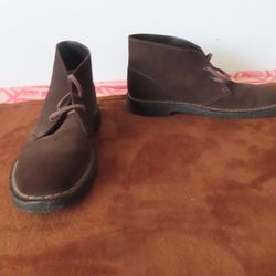 Clarks Originals Charles F. Stead Desert Boots Brown Suede Men's Size 8