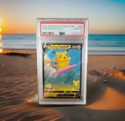 2021 POKEMON CELEBRATIONS SURFING PIKACHU V ULTRA RARE #008 PSA 10