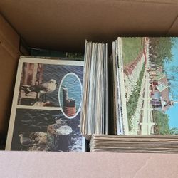 Postcard Lot Collection Box Full Vintage Old Some Newer