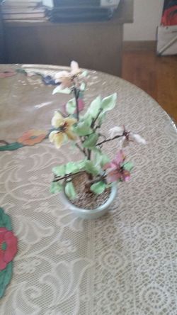 small glass plant