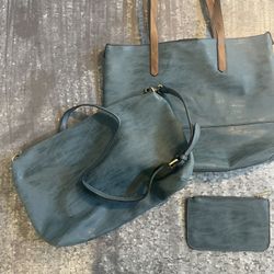 NEW Artisan Buck Leather Laptop Case, Tote, and Accessory Pouch