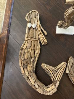 Wood Mermaid, Anchor and sea horse