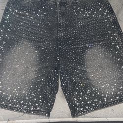Size 32 Men Jeans Rhinestone 
