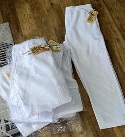 Brand New White Cargo Sweatpants (Big And Tall)