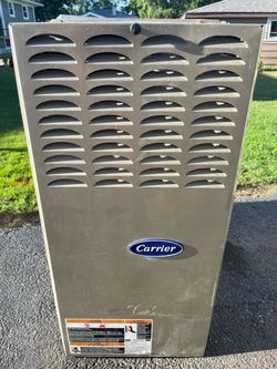 Carrier furnace  88k btu, 80% efficiency,  up flow,.