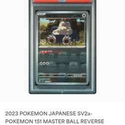 FOR SALE / NFT - POKEMON PSA 10 - 2023 SNORLAX MASTER BALL REVERSE HOLO SV2a JP #143