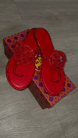 Red Rhinestone Tory Burch