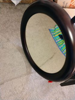 28" wooden framed mirror pickup only cash
