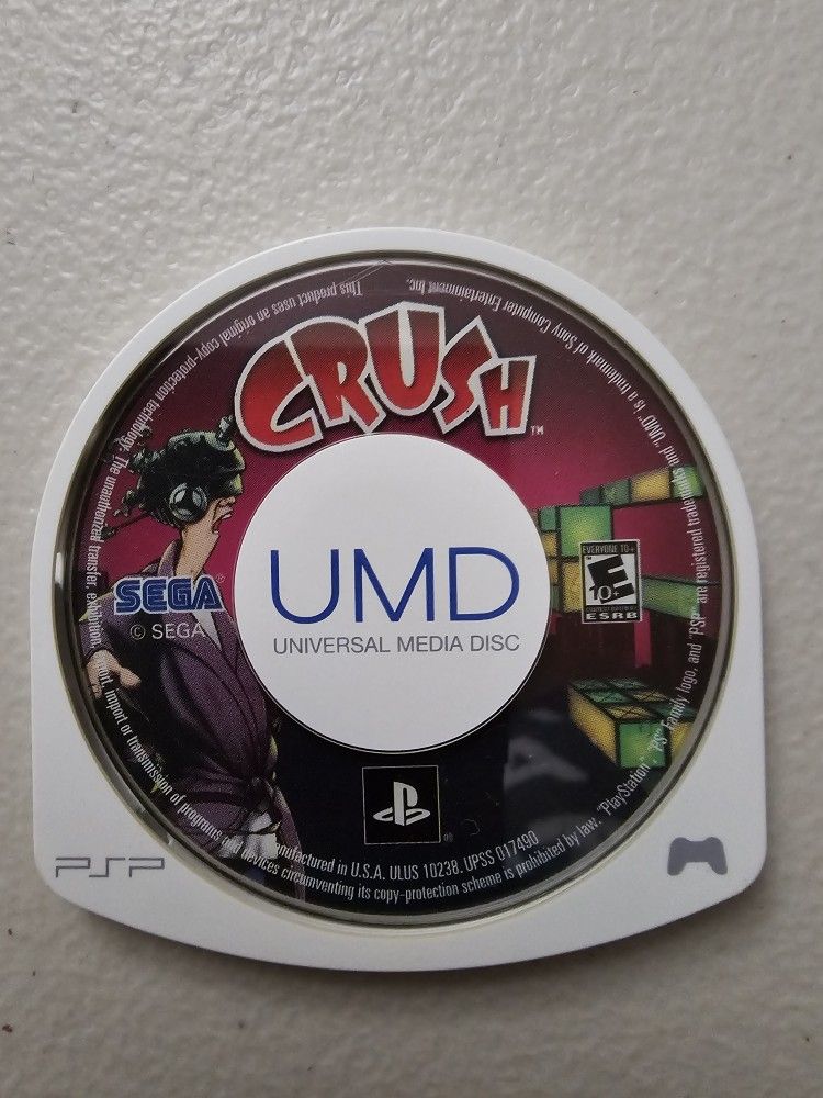Crush for PSP - game UMD and manual 