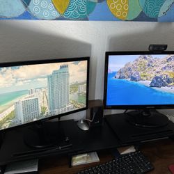 2 Monitor Samsung 23 And 22 Inches