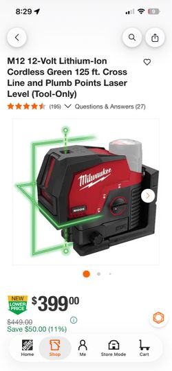 New Milwaukee laser and m12 3.0 battery