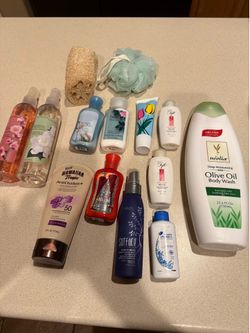 Free Body splash, lotions, wash and shampoo