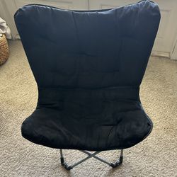 Black Folding Butterfly Chair