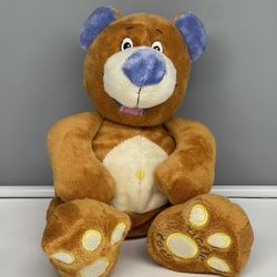 2014 Nuby Tickle Toes Giggling Bear Plush Toy WORKS
