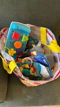 Large bag of baby toys