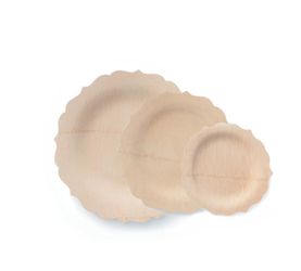 Eco-friendly bamboo plate set